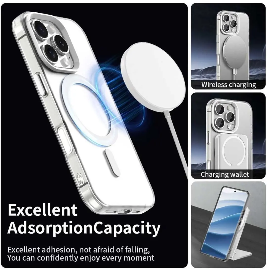 Selected MagSafe Backcover iPhone 16 Pro Max - Wit & Transparant