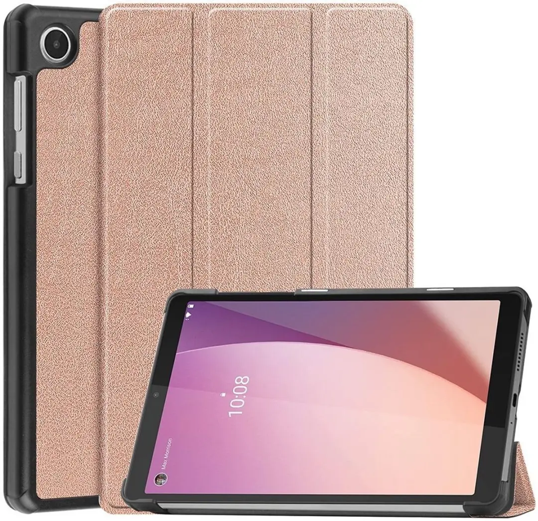 Selected by GSMpunt Lenovo Tab M8 Gen 4 Book Case - Roze Goud