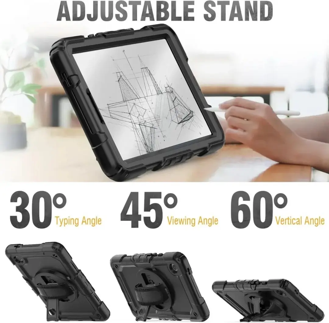 Selected Samsung Galaxy Tab A9 Hoes met Screenprotector - Zwart