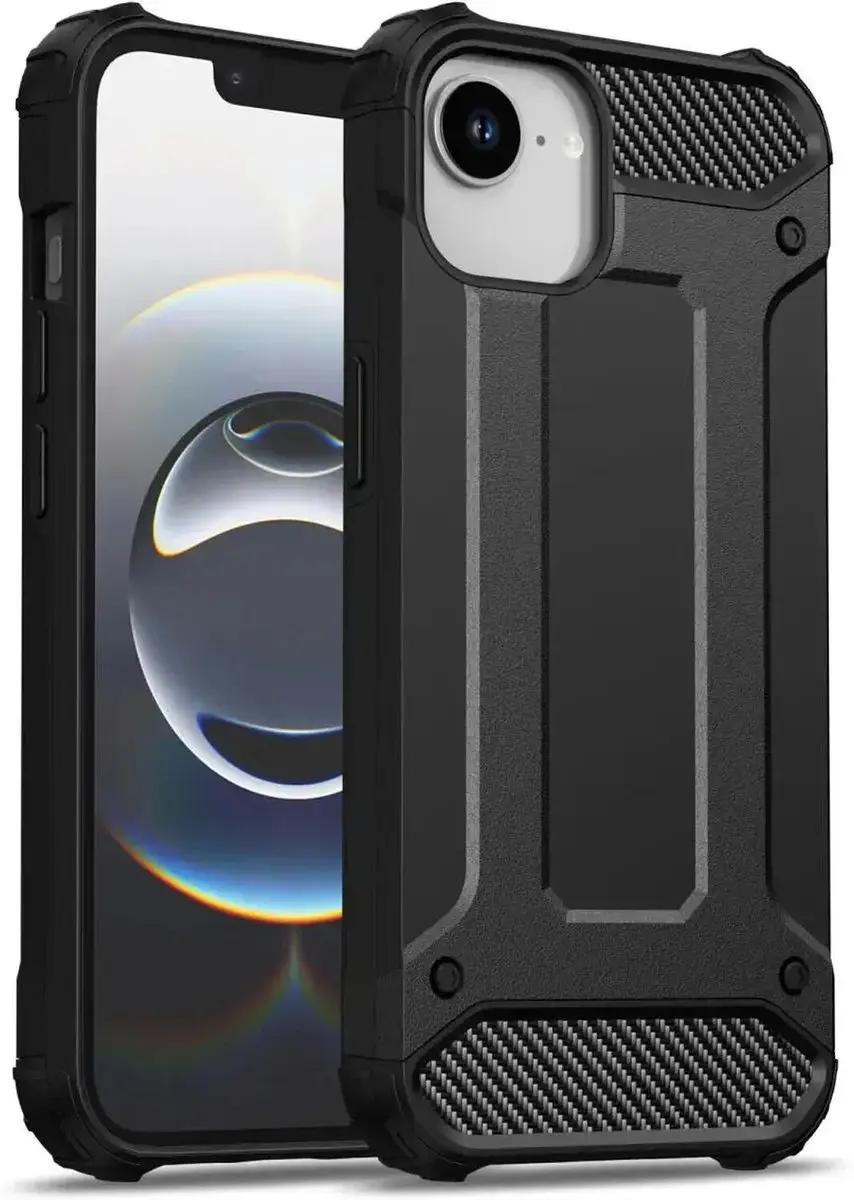 Selected Hoesje iPhone 16/17 Shock Proof Hybride Zwart