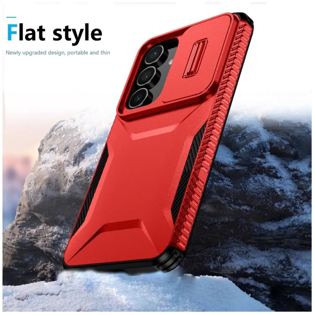 Selected Hoesje Samsung Galaxy S25 FE Camera Slider - Rood