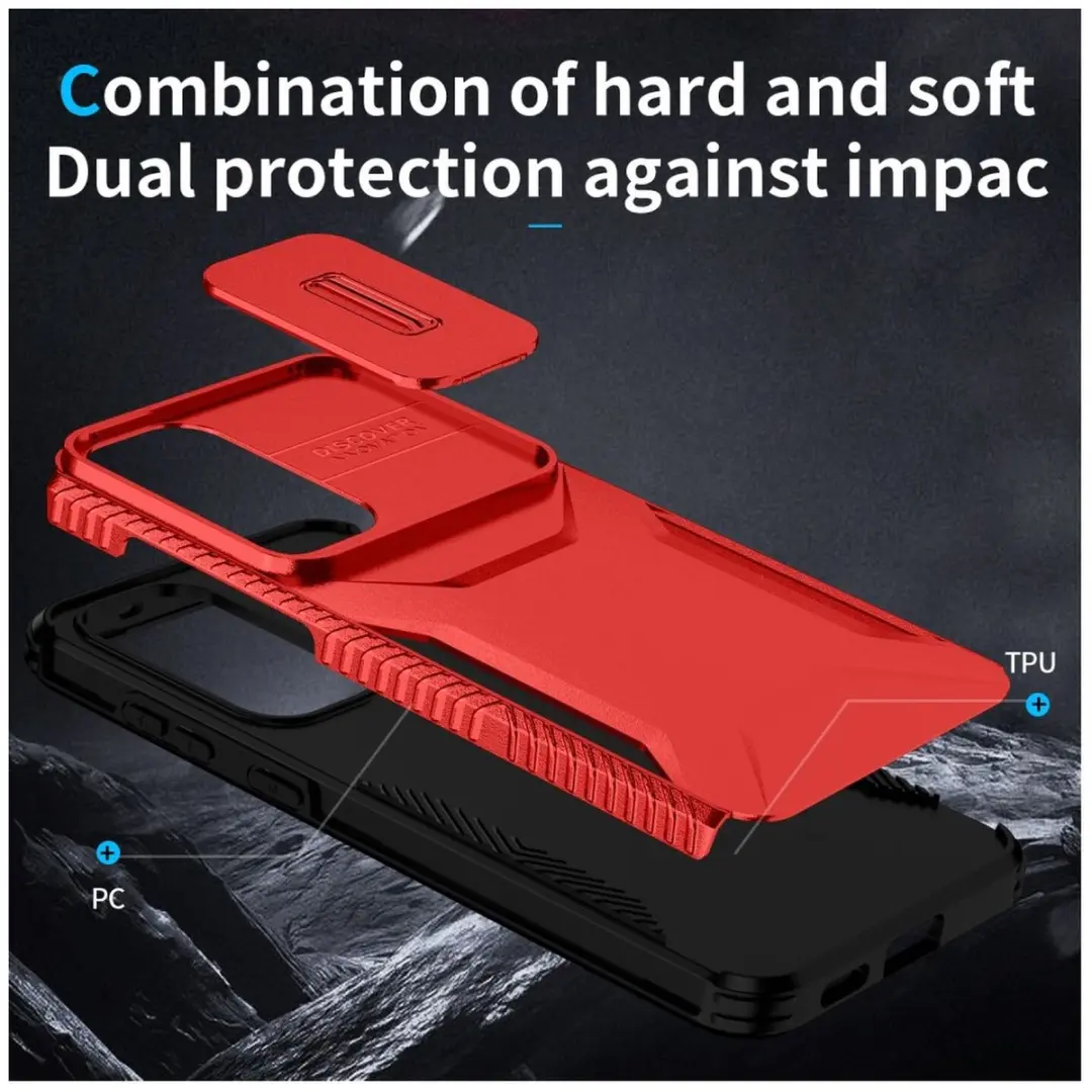 Selected Hoesje Samsung Galaxy S25 FE Camera Slider - Rood - afbeelding 6 van 6