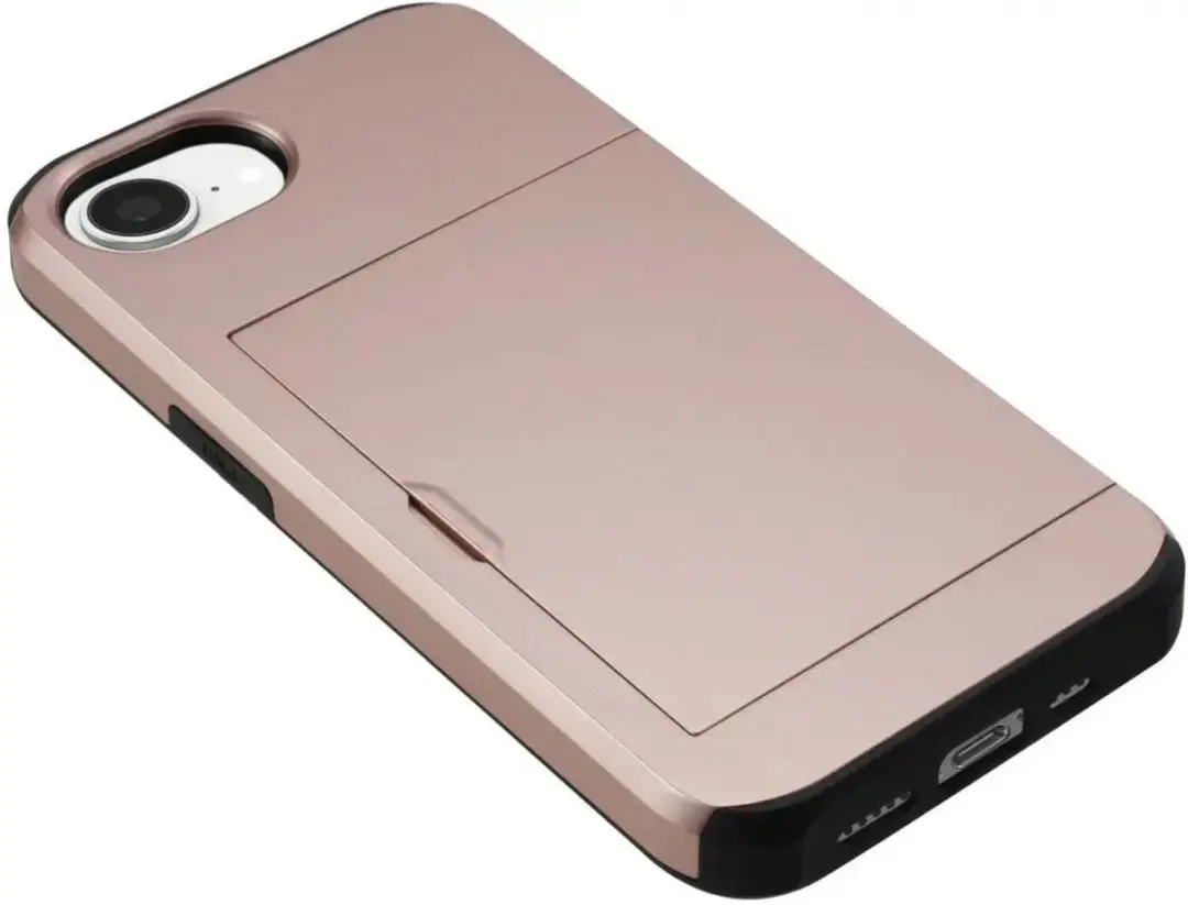 Selected Hoesje met Kaarthouder iPhone 16/17 - Roze