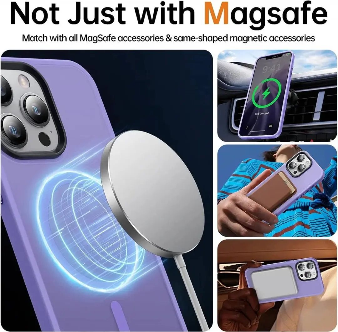 Selected Hoesje Apple iPhone 13 Pro MagSafe - Paars