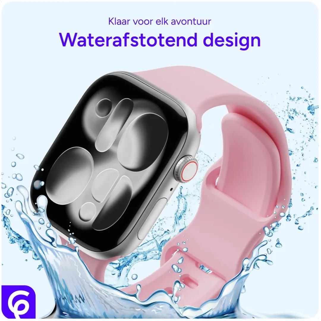 Selected SBG Siliconen Horlogebandje Apple Watch - Roze - 42/44/45/46/49mm