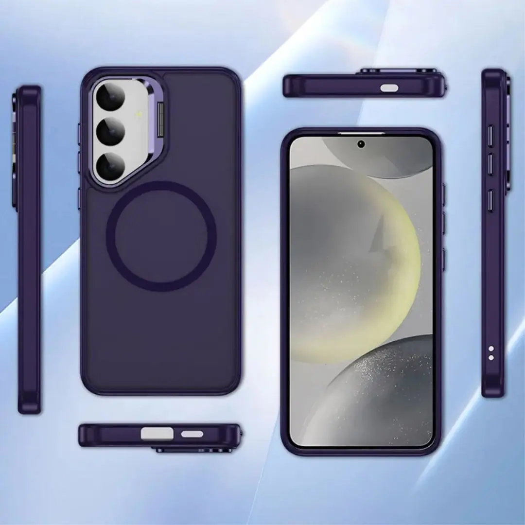 Selected Hoesje Samsung Galaxy S24 FE MagSafe Paars - Camera Kickstand - afbeelding 6 van 6