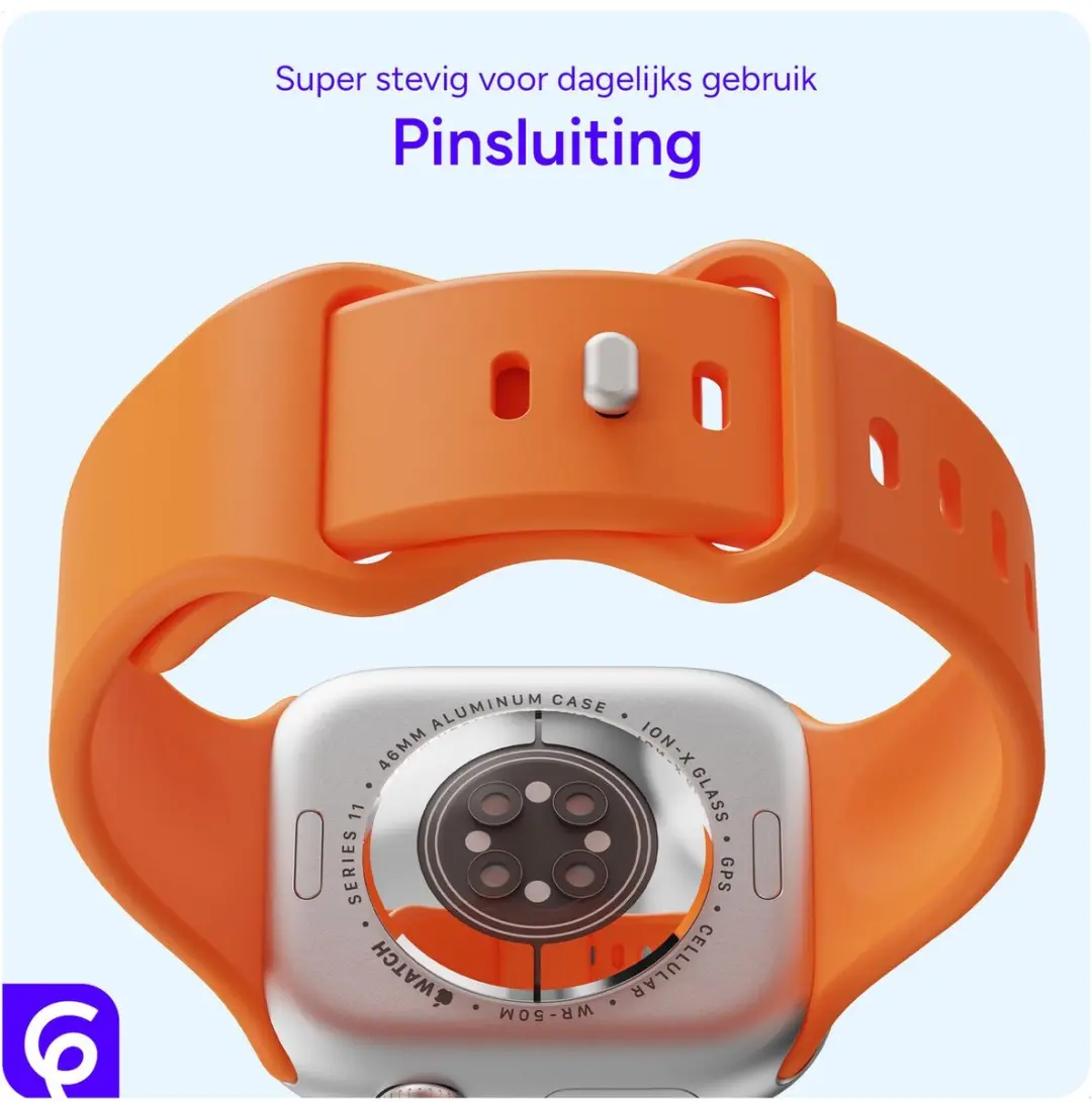 Selected SBG Siliconen Bandje Apple Watch 6 40mm - Oranje
