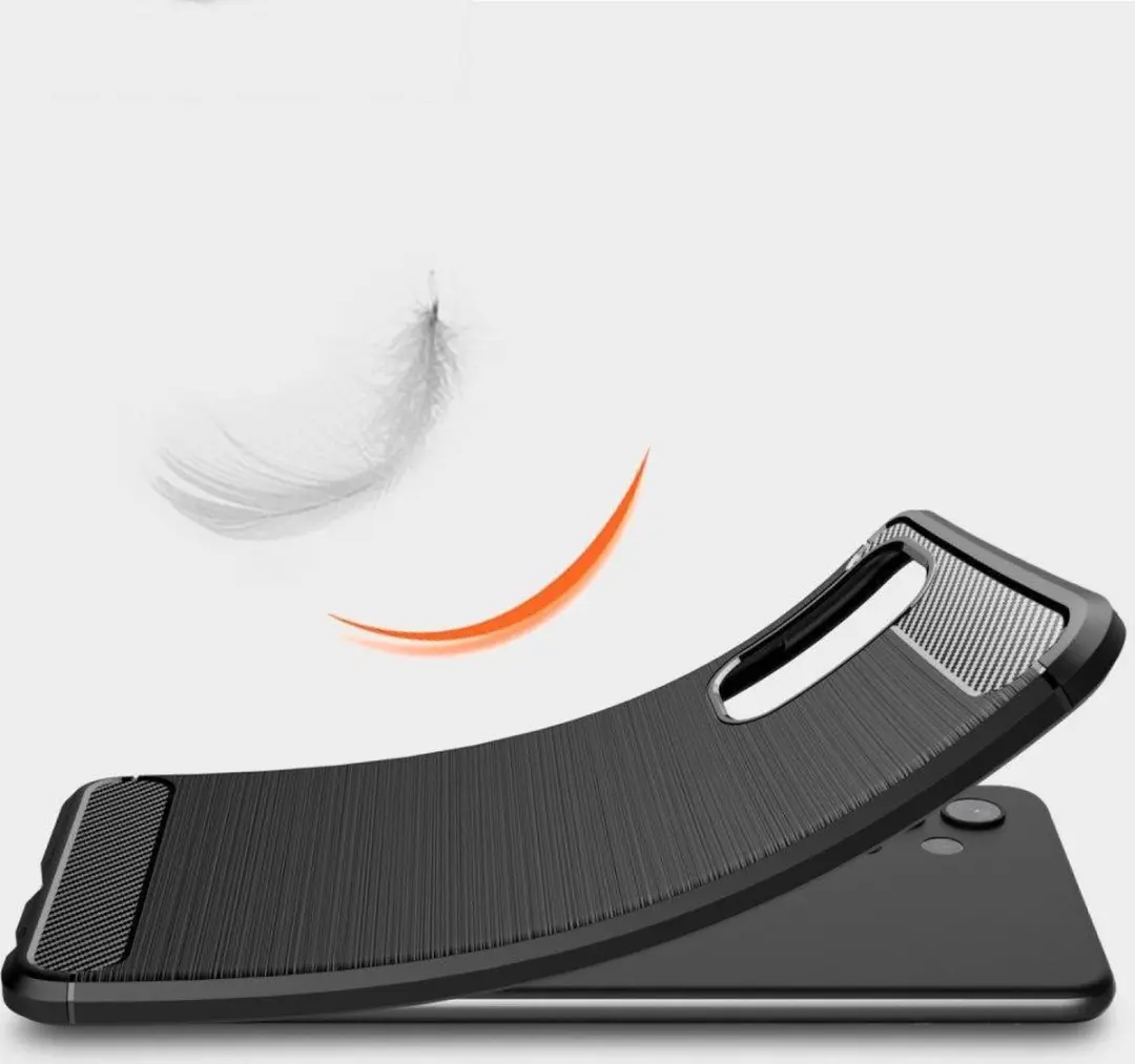 Selected Geborsteld TPU Hoesje Samsung Galaxy A32 4G - Zwart