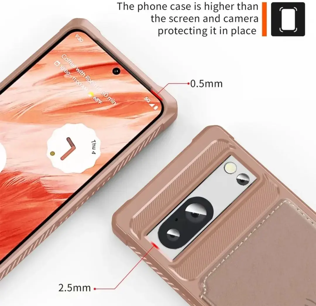 Selected Portemonnee Hoesje Google Pixel 8a - Roze - afbeelding 6 van 6