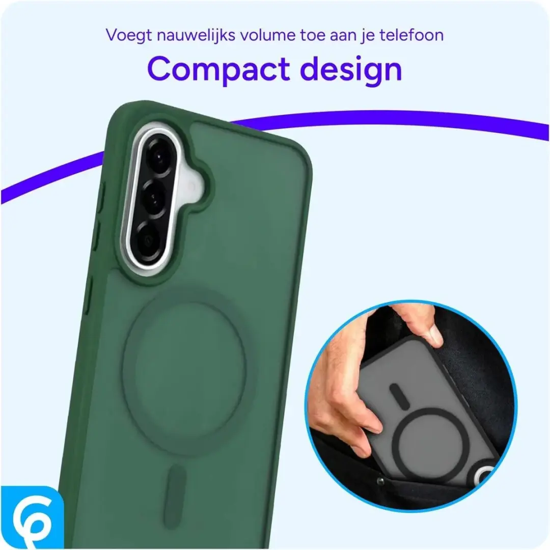 Selected by GSMpunt Samsung Galaxy A56 Hybrid Back Cover - Groen