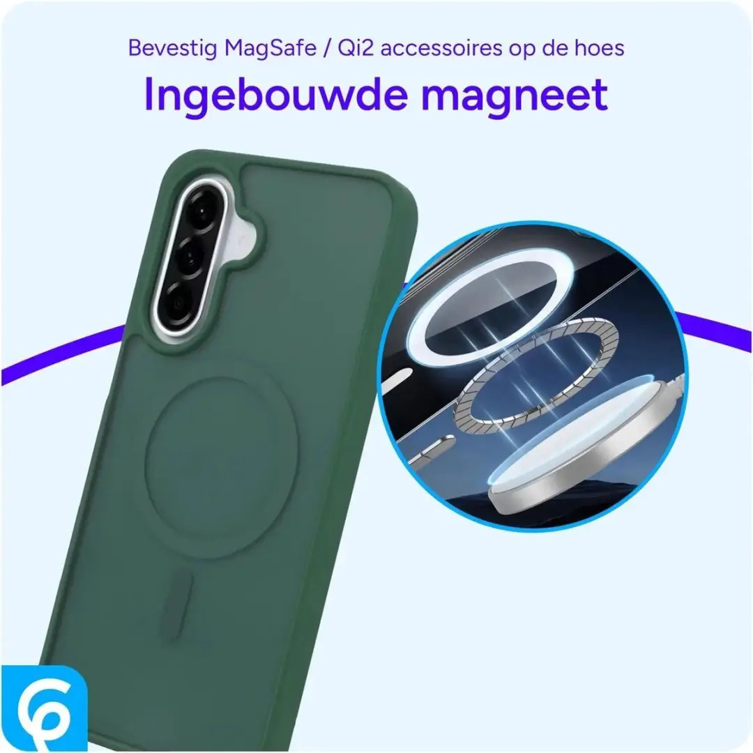 Selected by GSMpunt Samsung Galaxy A56 Hybrid Back Cover - Groen