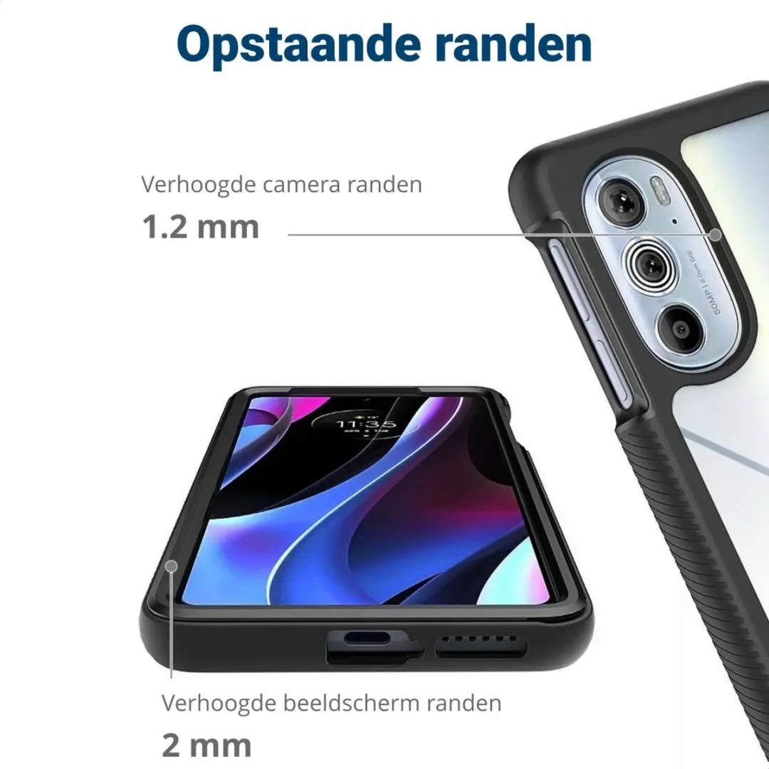 Motorola Edge 30 Pro Hoesje - Full Protect Zwart