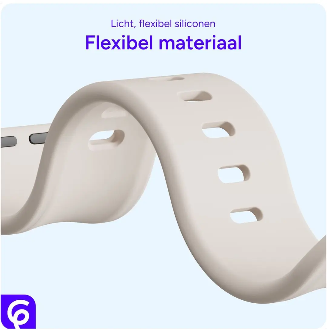 Selected SBG Siliconen Bandje Apple Watch Ultra 49mm - Sterrenlicht