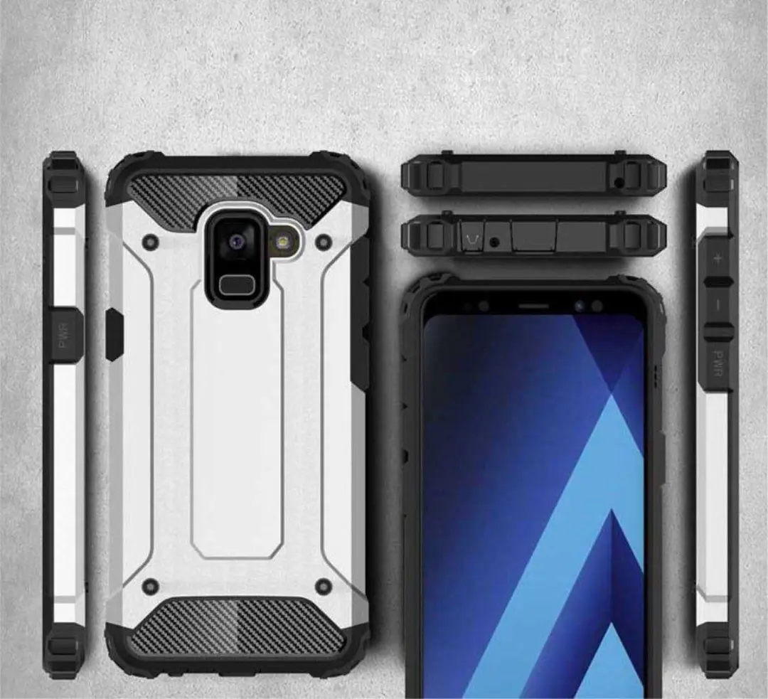 Selected Hoesje Samsung Galaxy A8 (2018) Hybride - Zwart - afbeelding 6 van 6