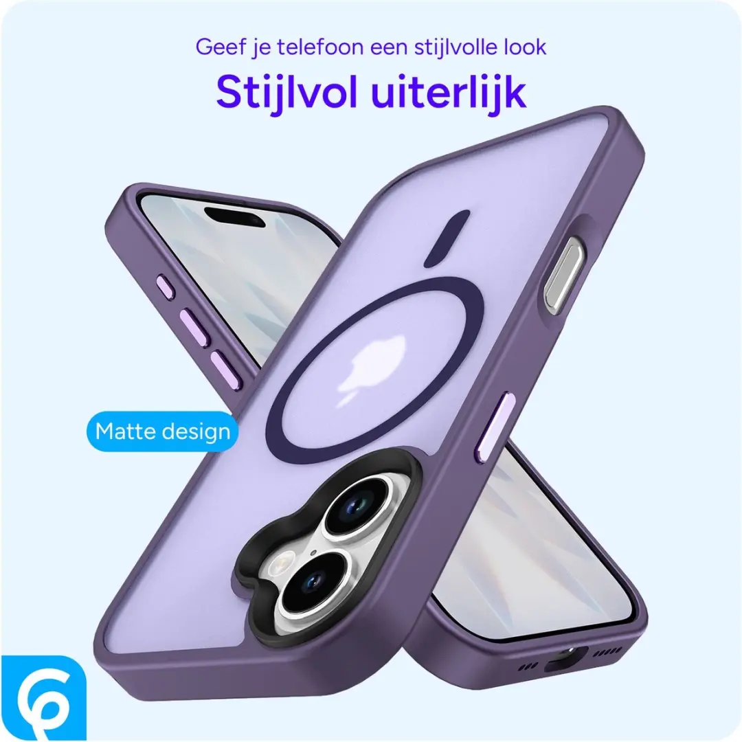 Selected by GSMpunt iPhone 17 Hoesje - Donker Paars - MagSafe