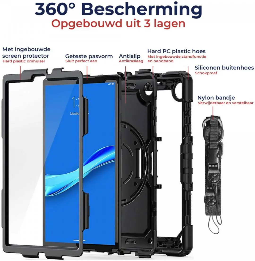 Selected Hoes Lenovo Tab M8 Extreme Bescherming - Zwart