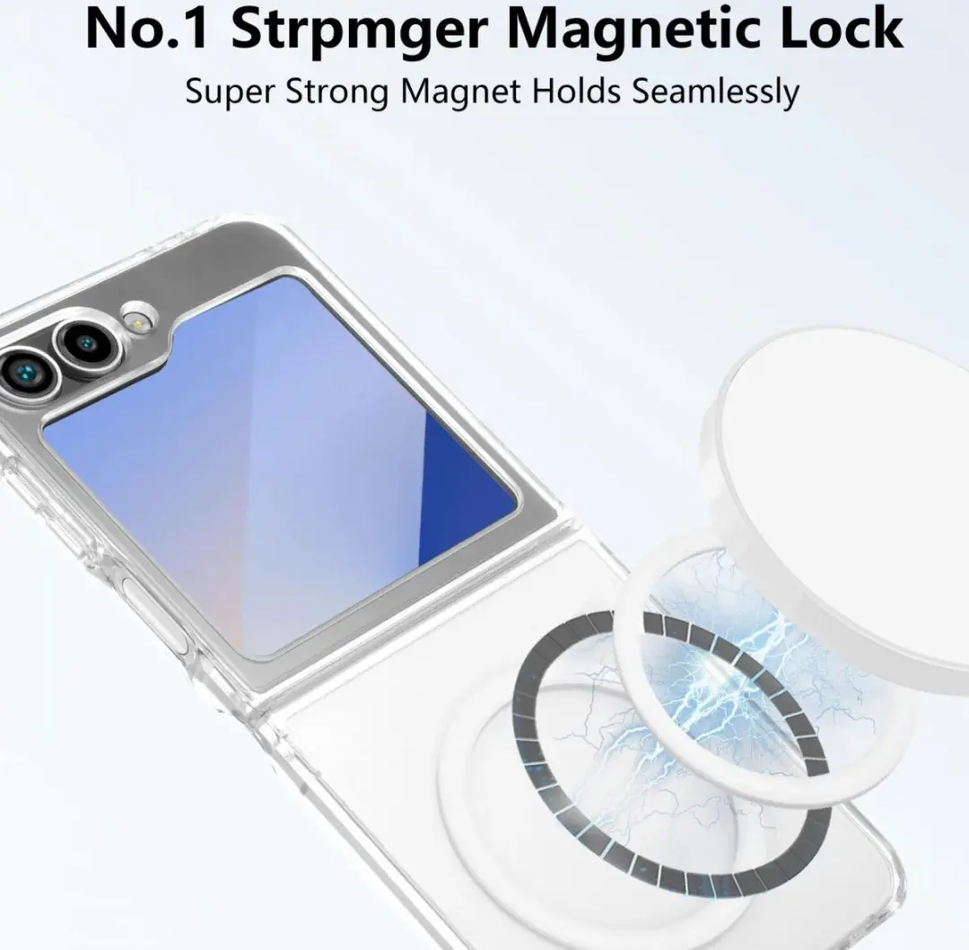 Selected Hoesje Samsung Galaxy Z Flip 6/7 FE MagSafe Transparant
