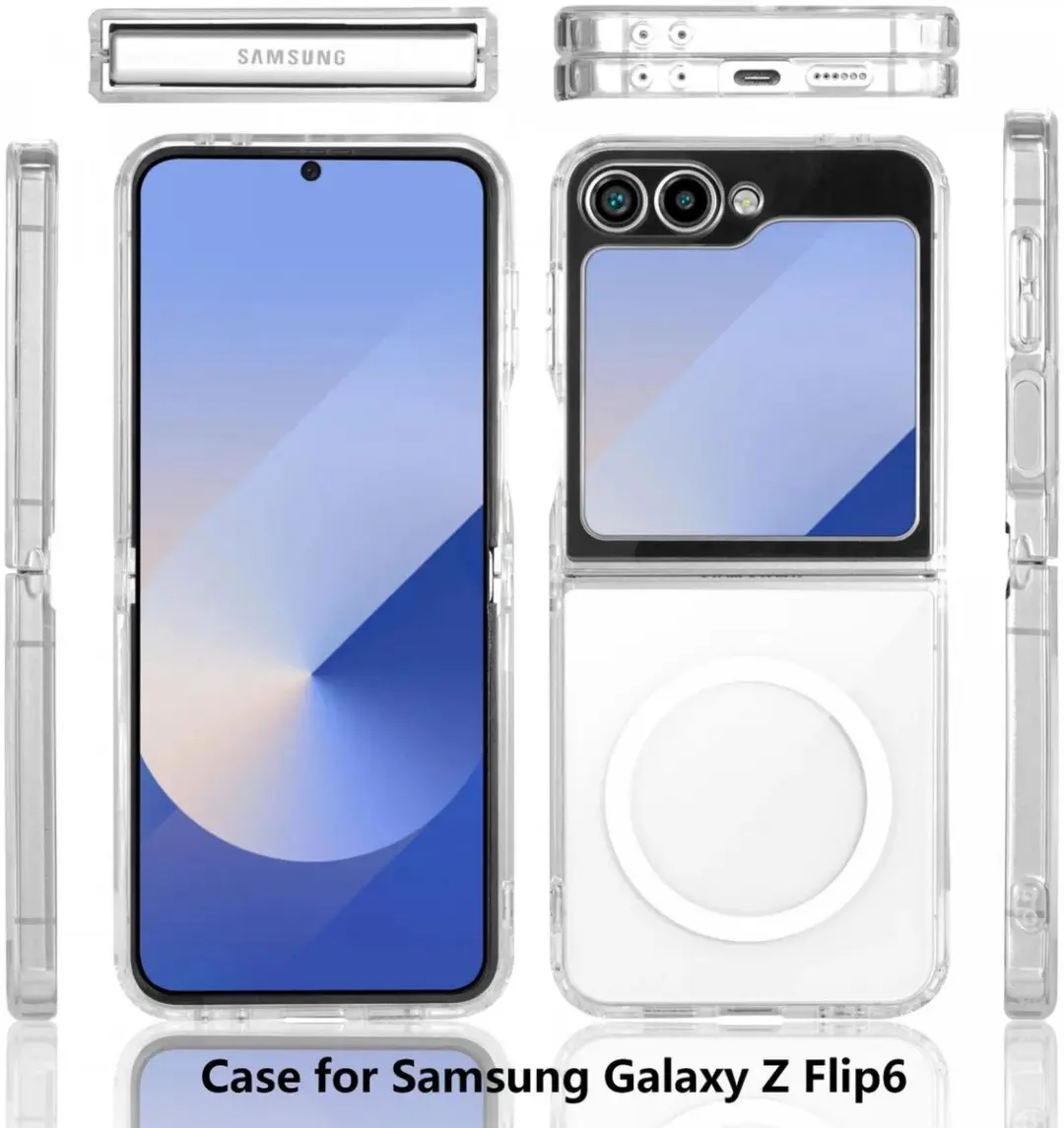 Selected Hoesje Samsung Galaxy Z Flip 6/7 FE MagSafe Transparant