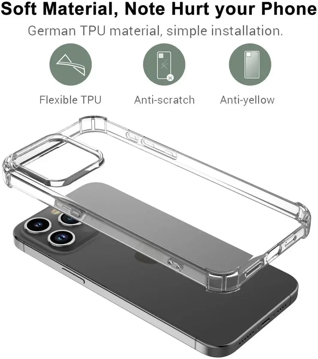 Selected by GSMpunt.nl iPhone 15 Pro Hoesje - Transparant