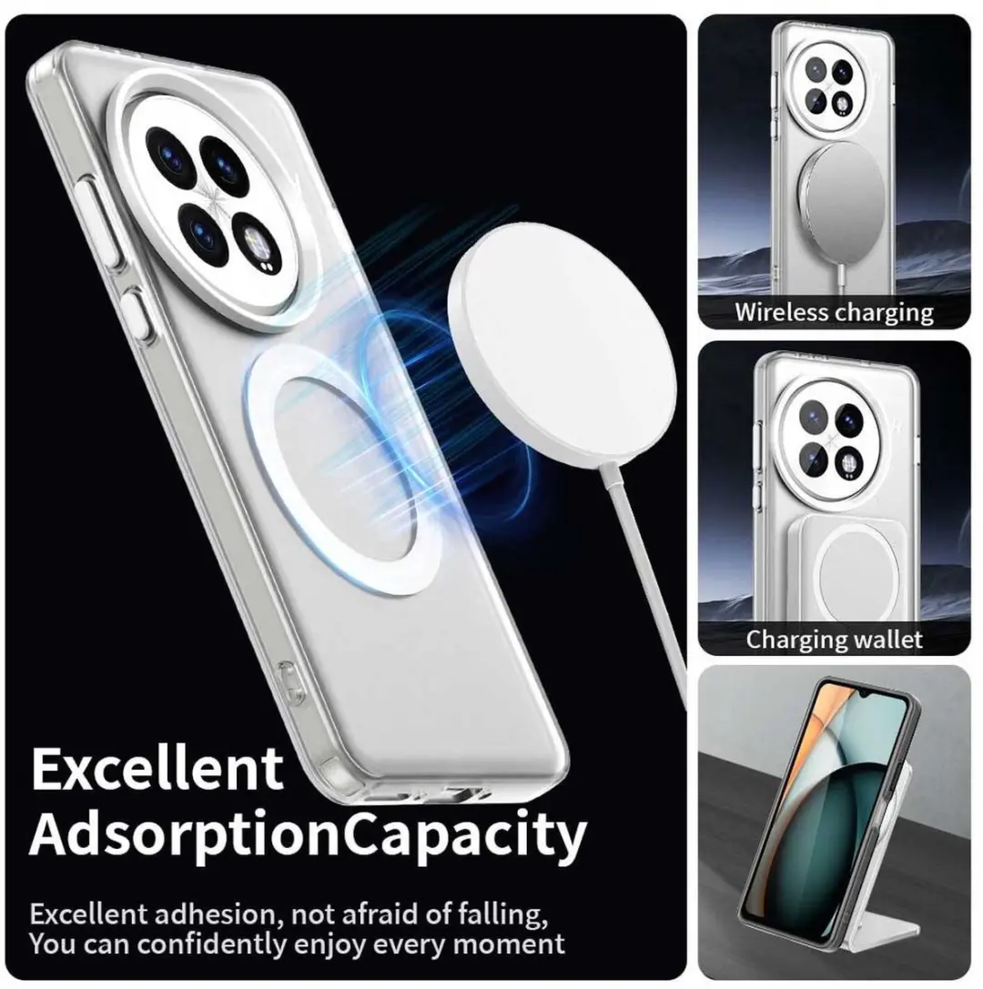 Selected MagSafe Backcover OnePlus 13 - Wit & Transparant - afbeelding 6 van 6