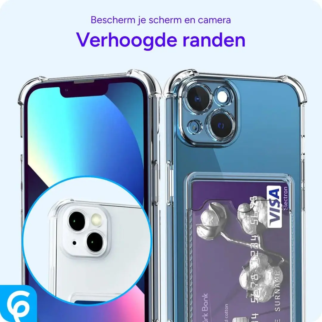 Selected Transparant TPU Hoesje iPhone 13 - 1 Pasje