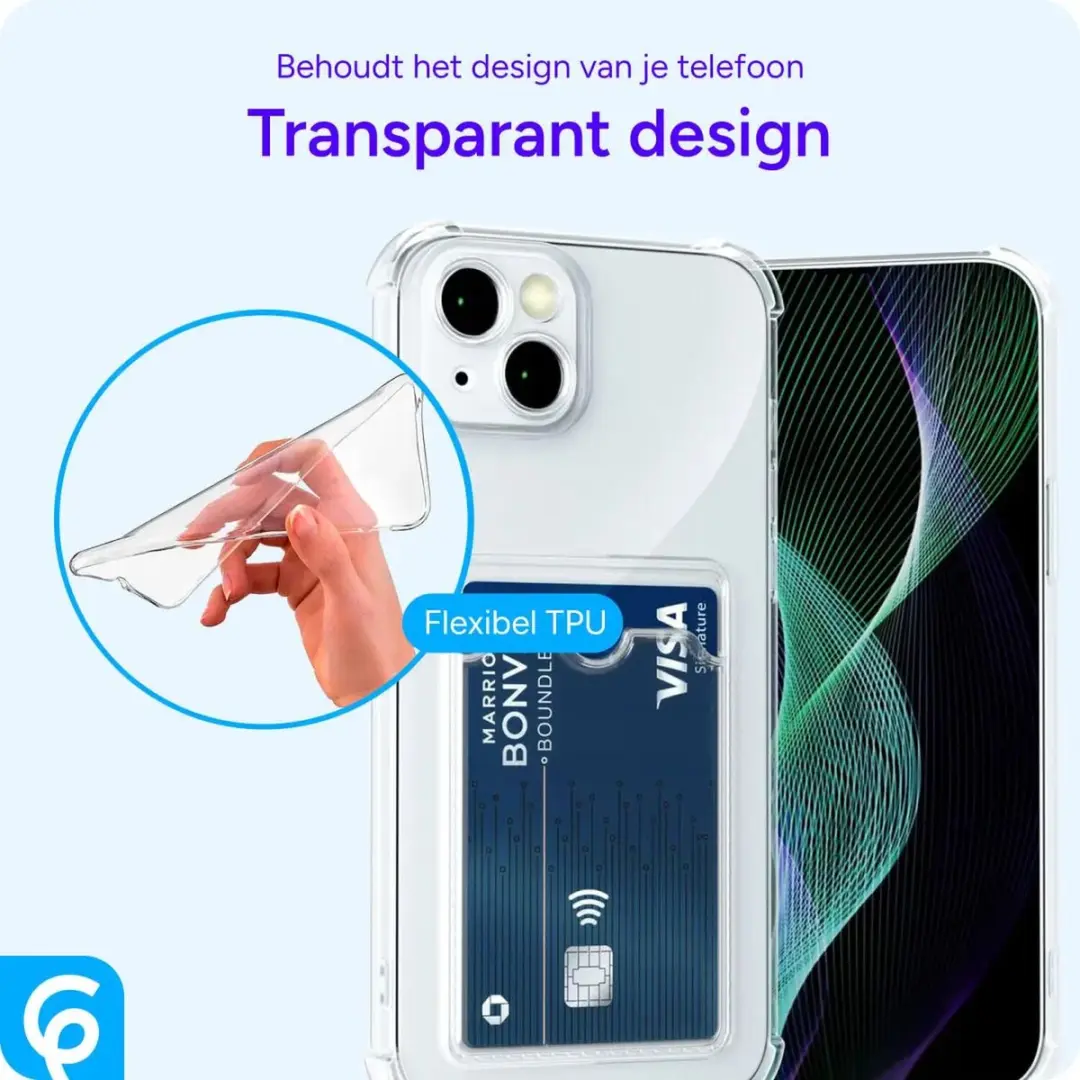 Selected Transparant TPU Hoesje iPhone 13 - 1 Pasje