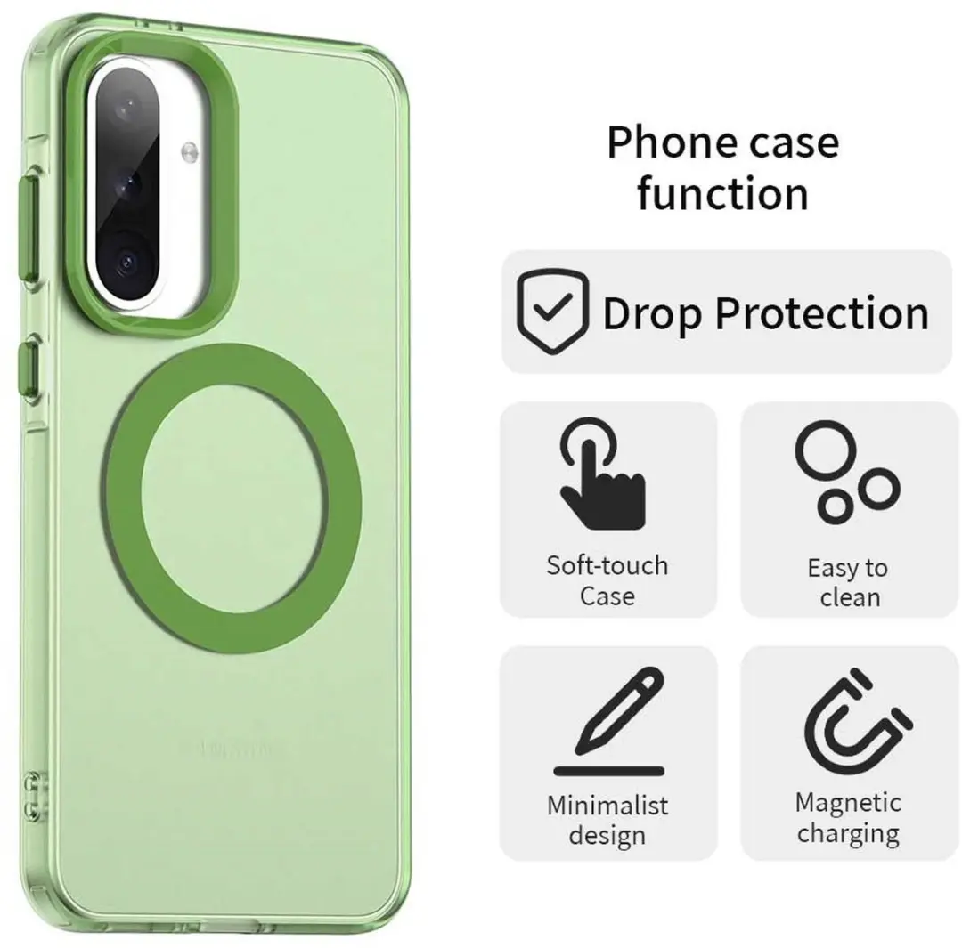 Selected Backcover Hoesje MagSafe Groen - Samsung Galaxy A56/A36 - afbeelding 6 van 6
