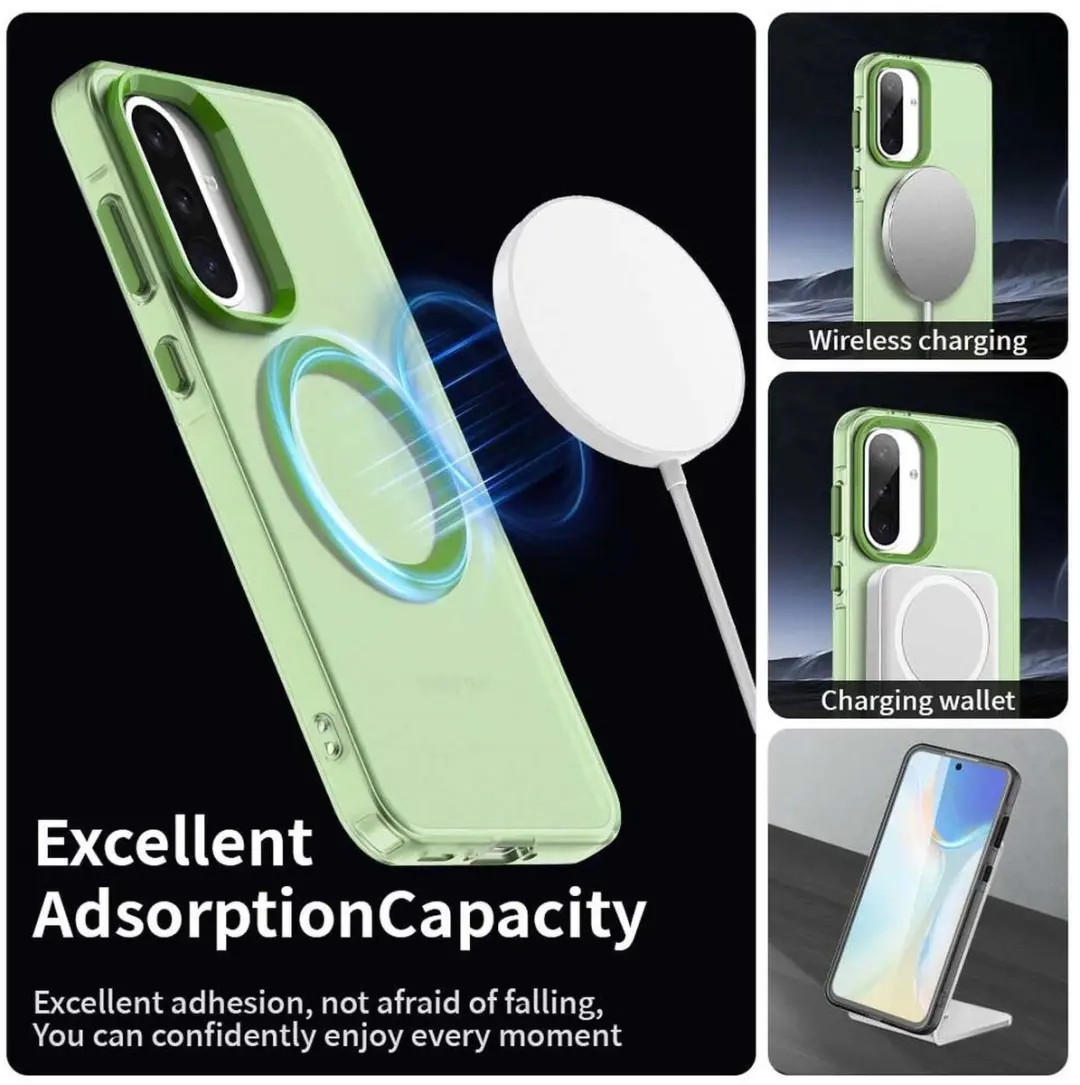 Selected Backcover Hoesje MagSafe Groen - Samsung Galaxy A56/A36