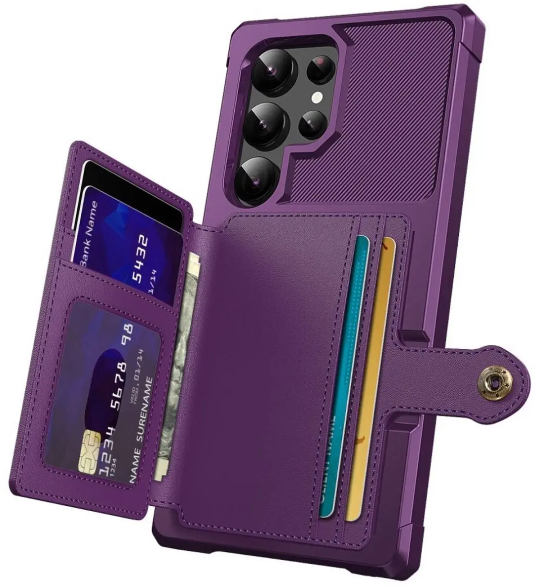 Selected Portemonnee Hoesje Samsung Galaxy S26 Ultra - 4 Pasjes - Paars
