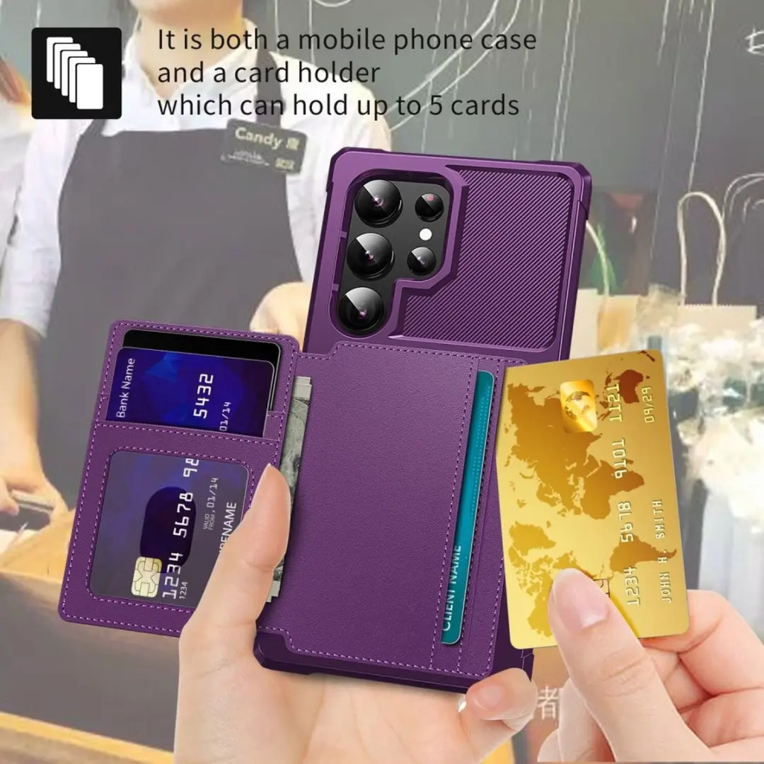 Selected Portemonnee Hoesje Samsung Galaxy S26 Ultra - 4 Pasjes - Paars - afbeelding 6 van 6