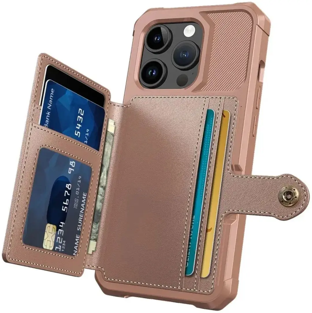 Selected Portemonnee Hoesje iPhone 15 Pro Max - Roze
