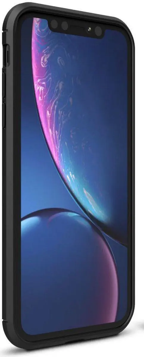 Selected Geborsteld TPU Hoesje iPhone 11 - Zwart