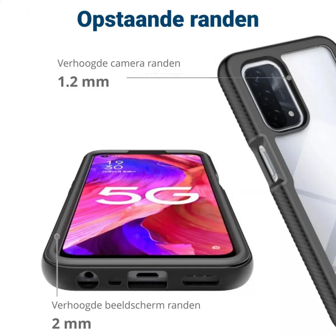 Selected Oppo A54/A74 5G Hoesje - Blauw