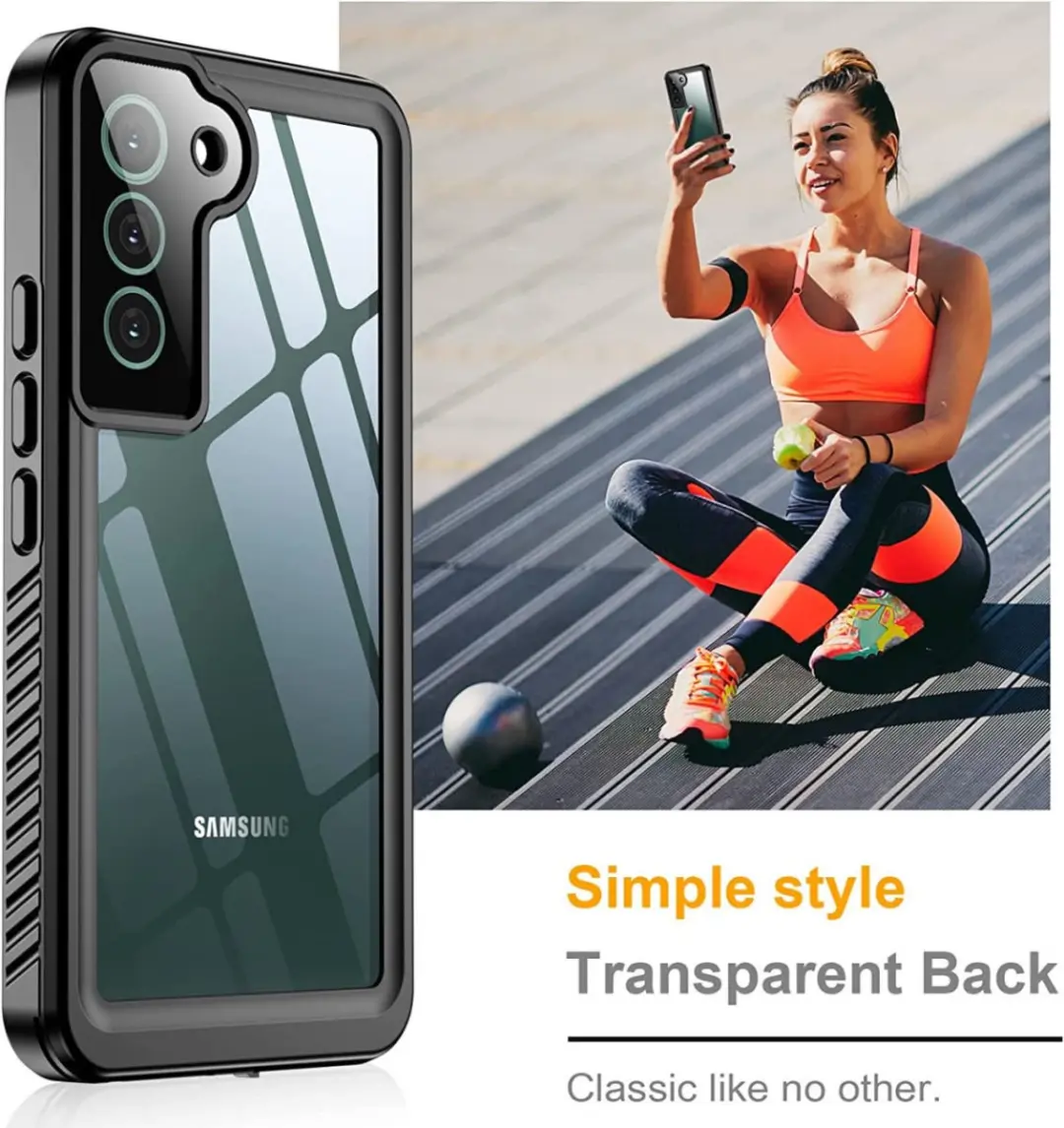 Selected SBG Outdoor Case Waterdicht Galaxy S22 - IP68 - Zwart/Transparant