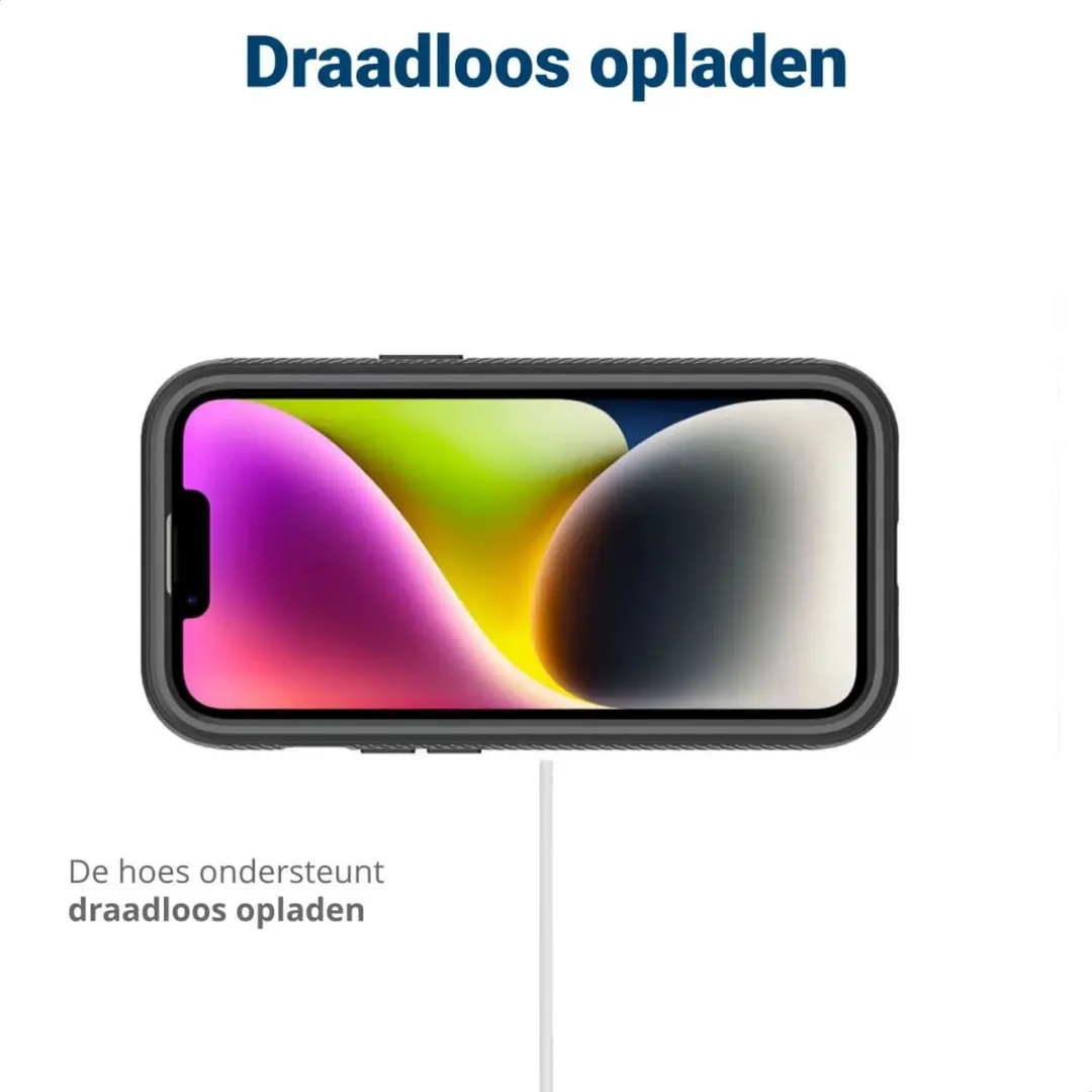 Selected by GSMpunt.nl iPhone 15 Hoesje Blauw - Schokbestendig