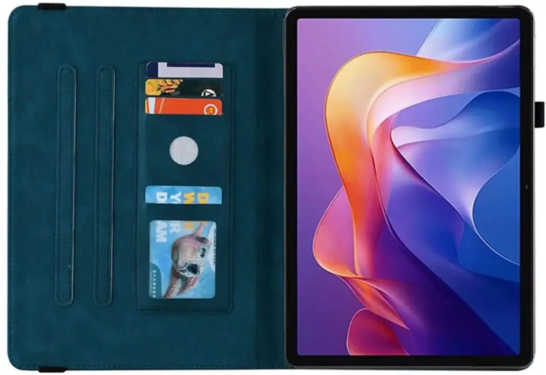 Selected by GSMpunt Xiaomi Redmi Pad 2 Tablethoes - Tri-fold Kunstleder Blauw