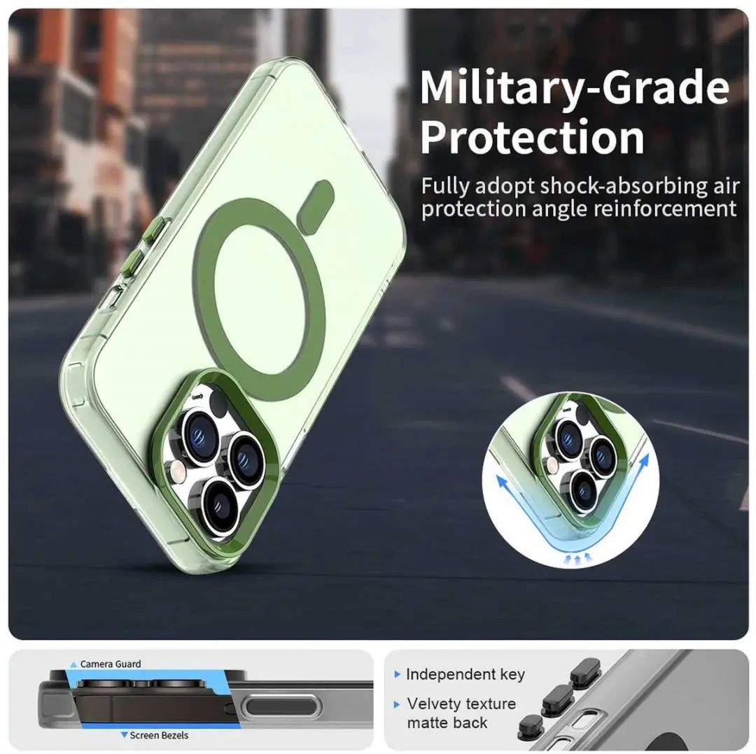 Selected MagSafe Backcover iPhone 13 Pro Max - Groen