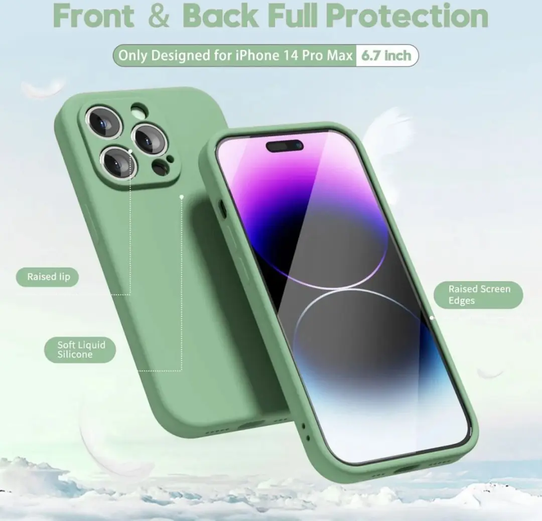 Selected by GSMpunt.nl iPhone 14 Pro Max Hoesje Groen - Dun TPU