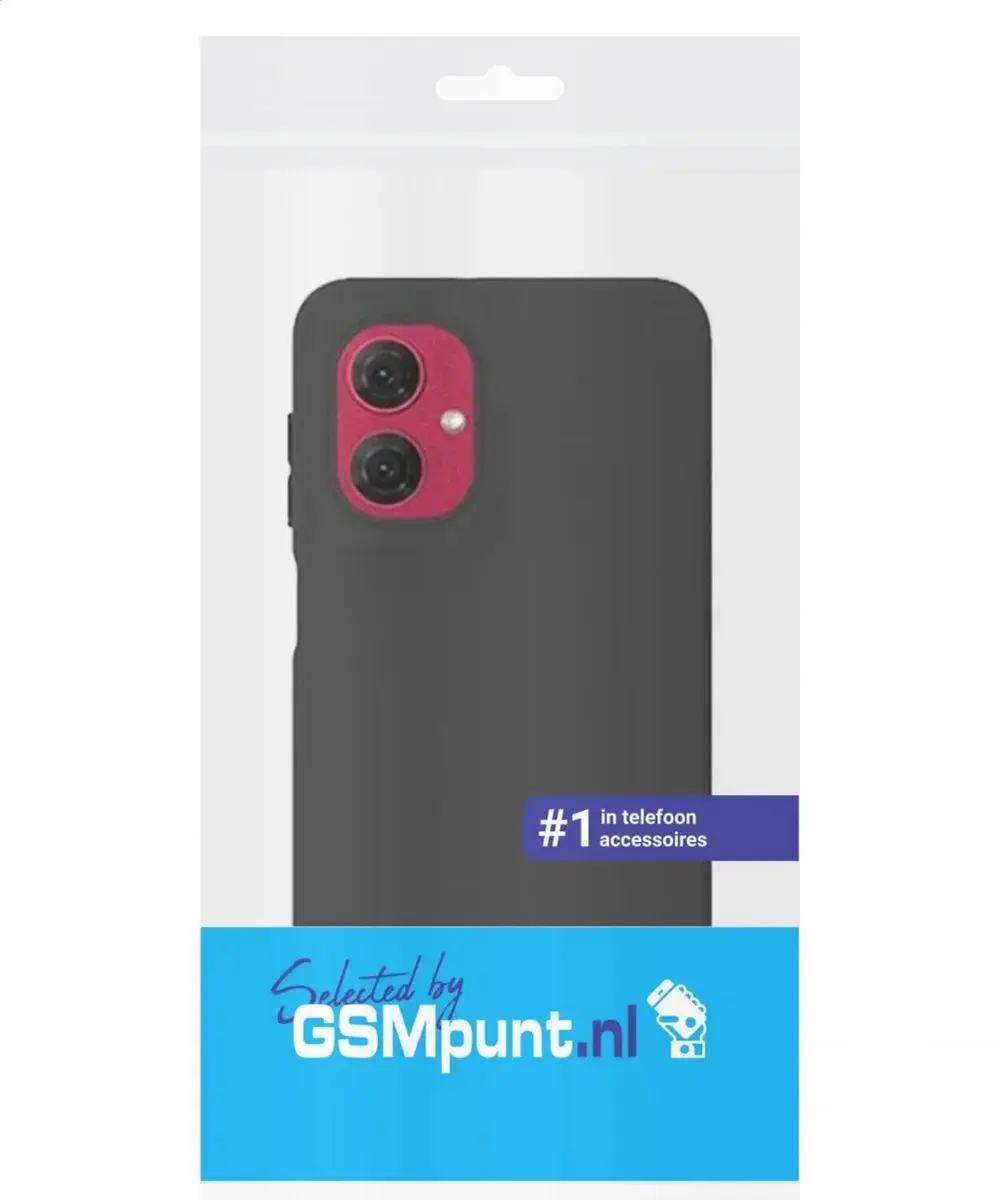 Selected by GSMpunt Motorola Moto G55 Hoesje - Zwart Dun TPU