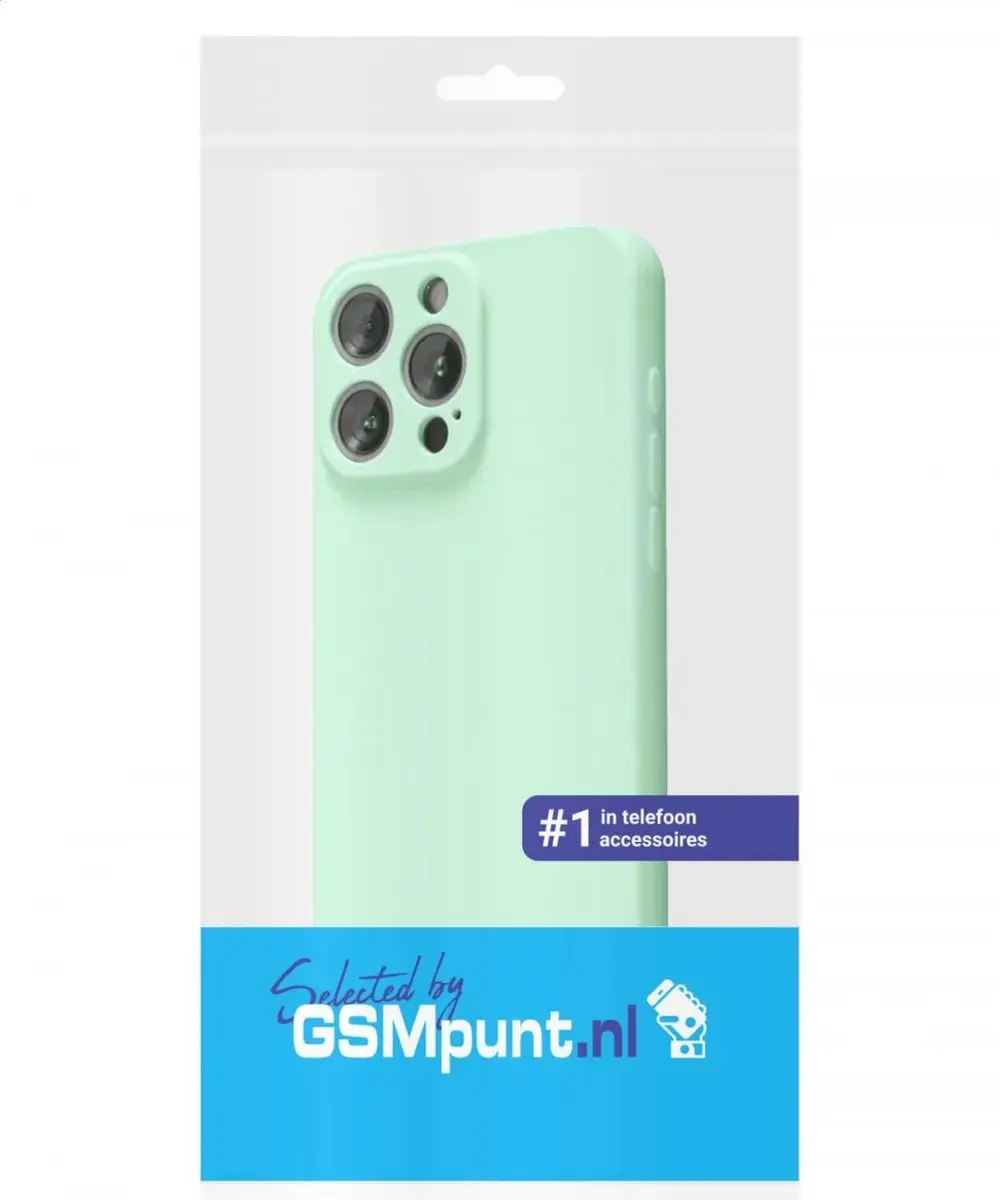 Selected by GSMpunt.nl iPhone 15 Pro Max Hoesje Blauw - Dun TPU