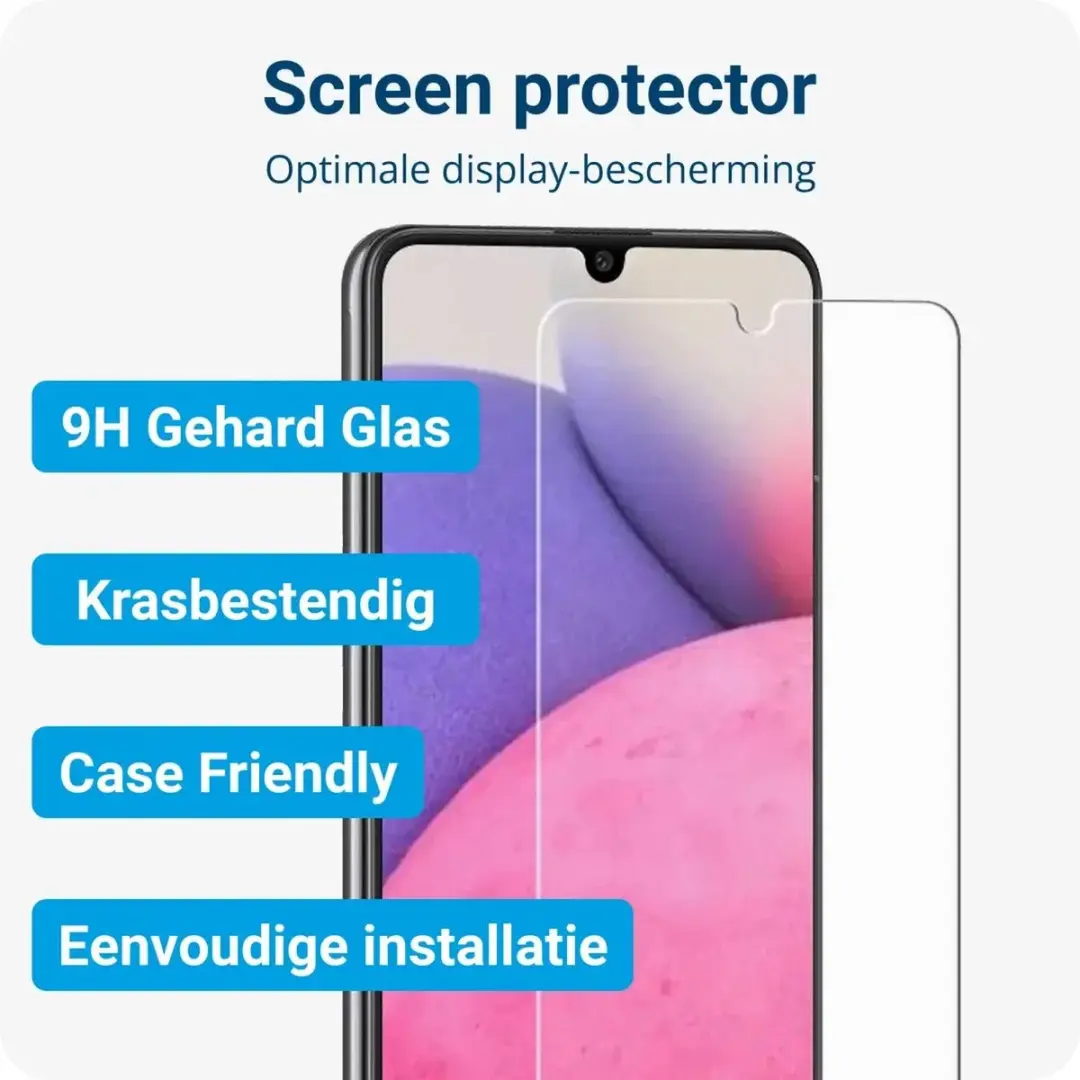 Selected Schokbestendig Hoesje + Glas Samsung Galaxy A53 - Transparant