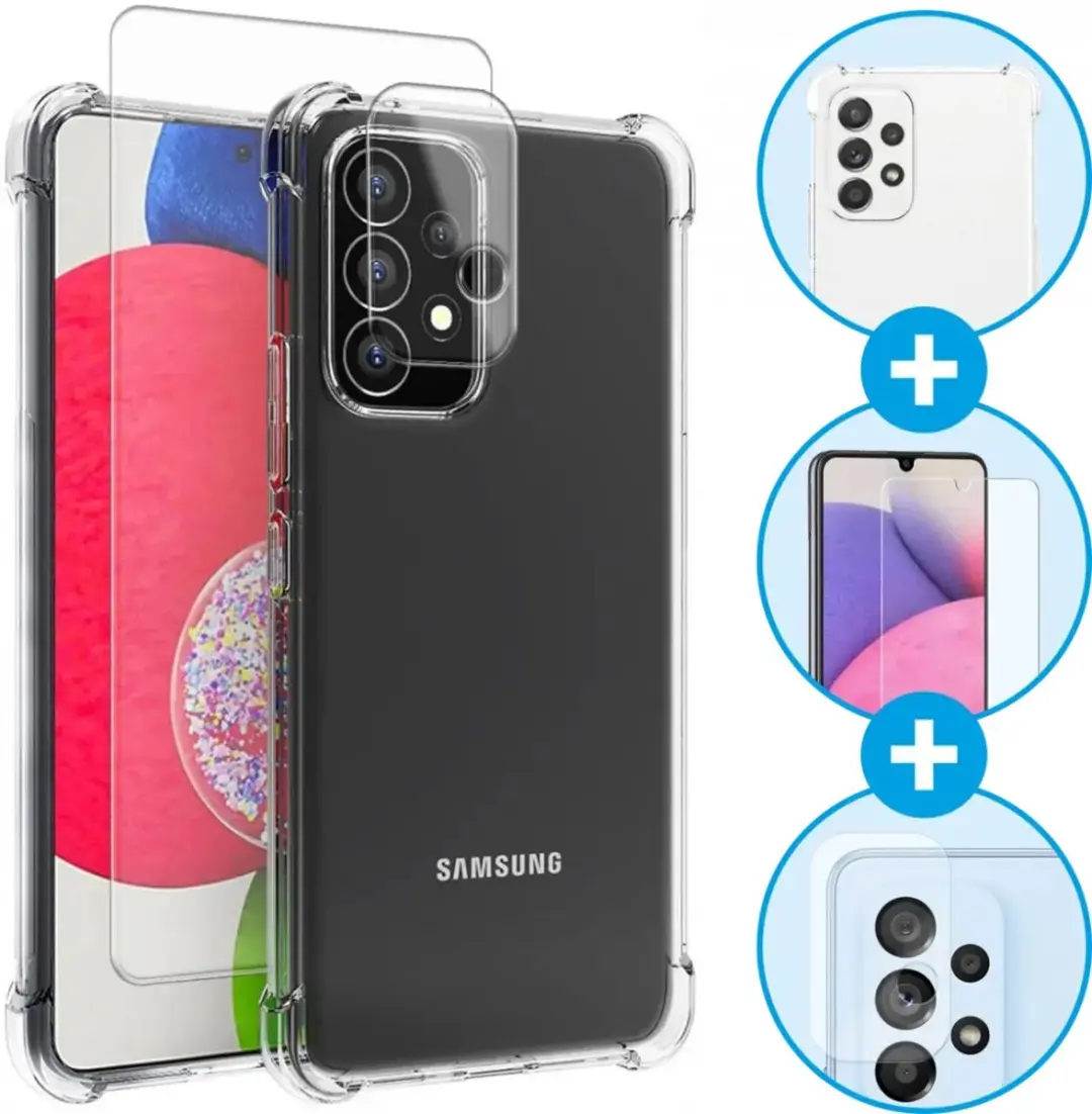 Selected Schokbestendig Hoesje + Glas Samsung Galaxy A53