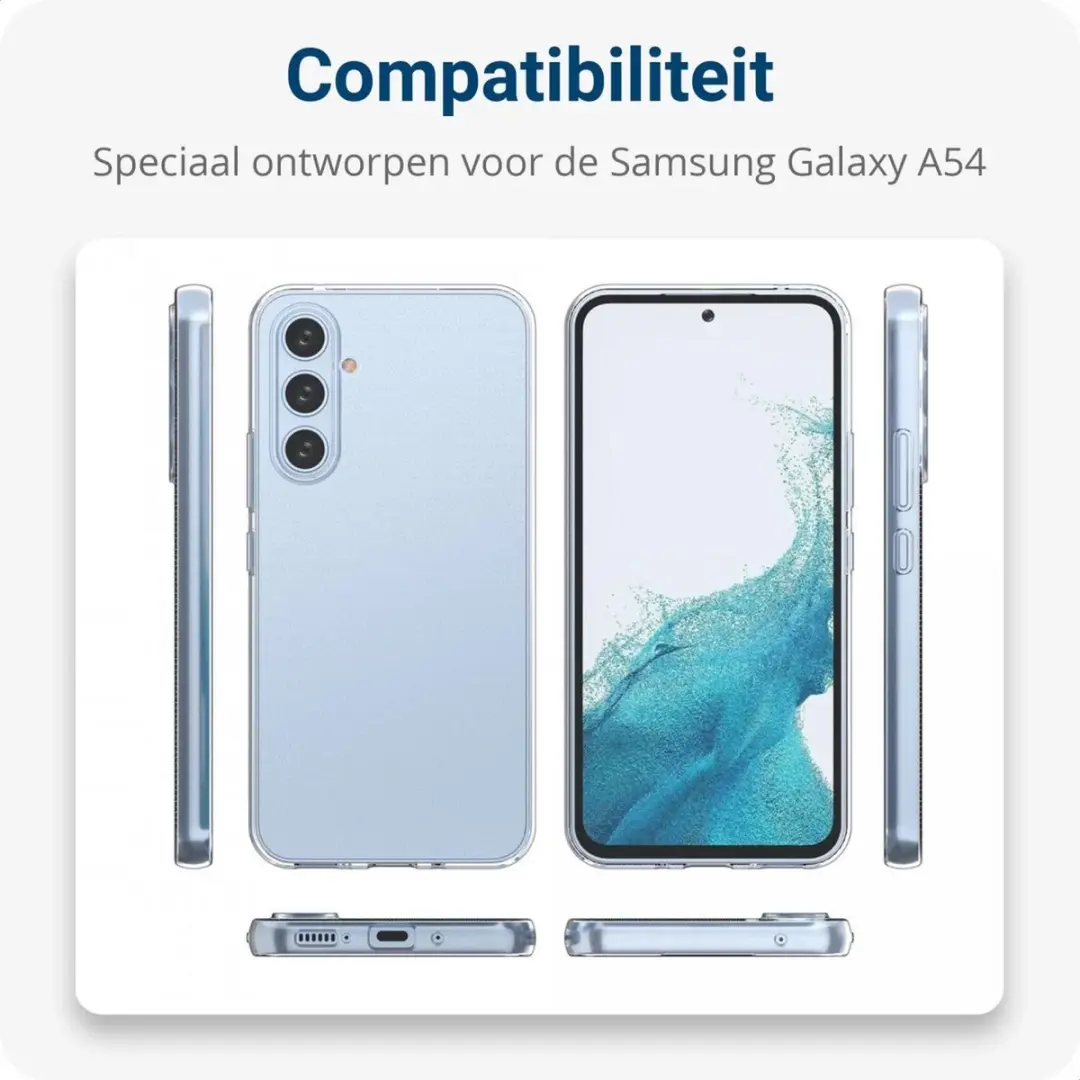 Selected Schokbestendig Hoesje Samsung Galaxy A54 - Transparant
