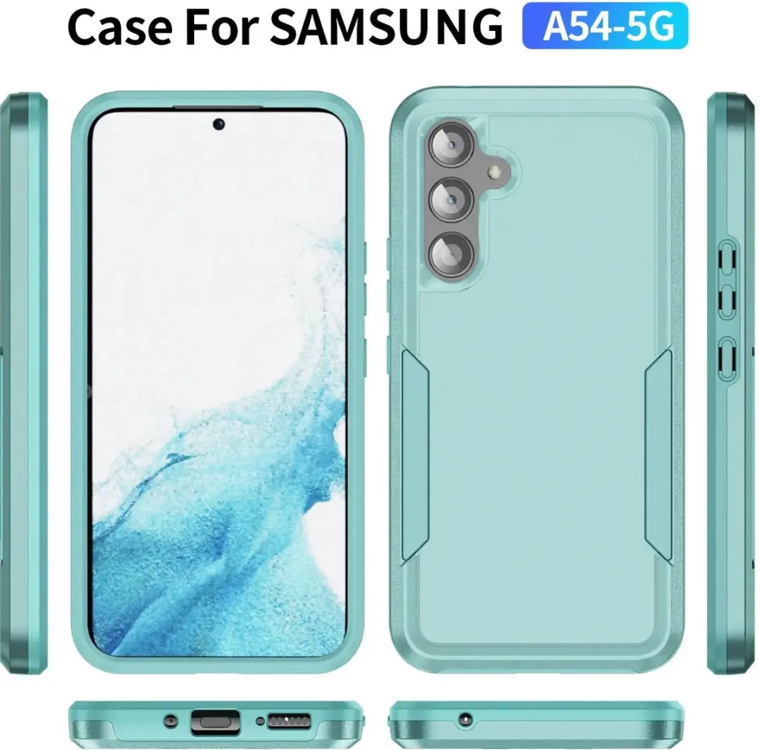Selected Back Cover Samsung Galaxy A54 Rugged Hoesje - Groen