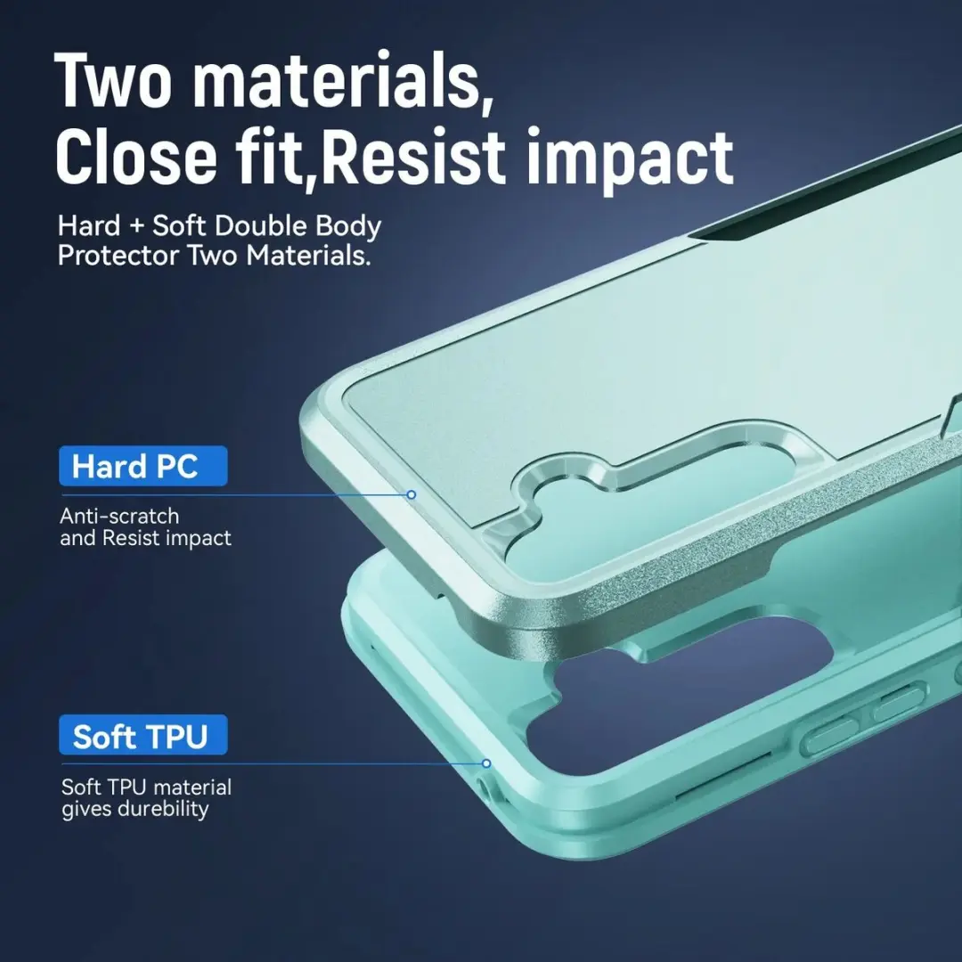 Selected Back Cover Samsung Galaxy A54 Rugged Hoesje - Groen