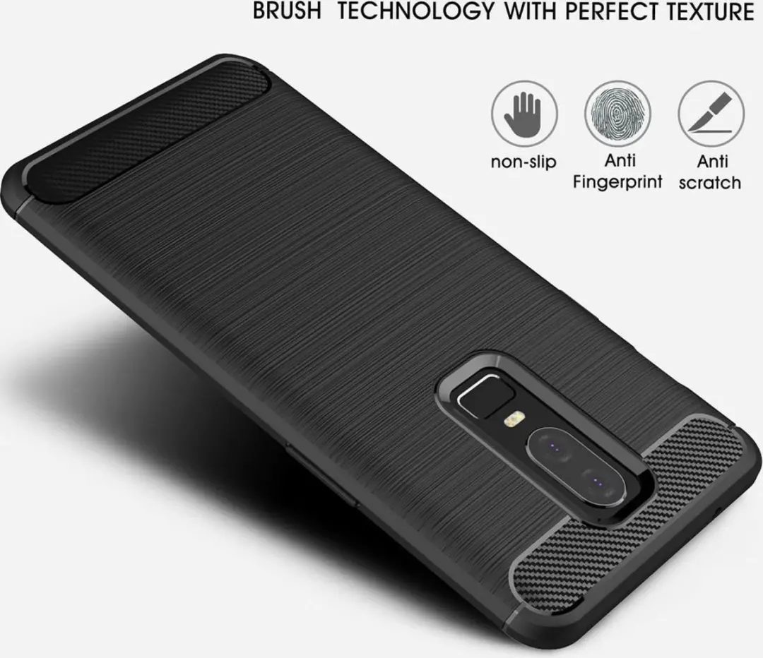 Selected TPU Hoesje OnePlus 6 - Zwart