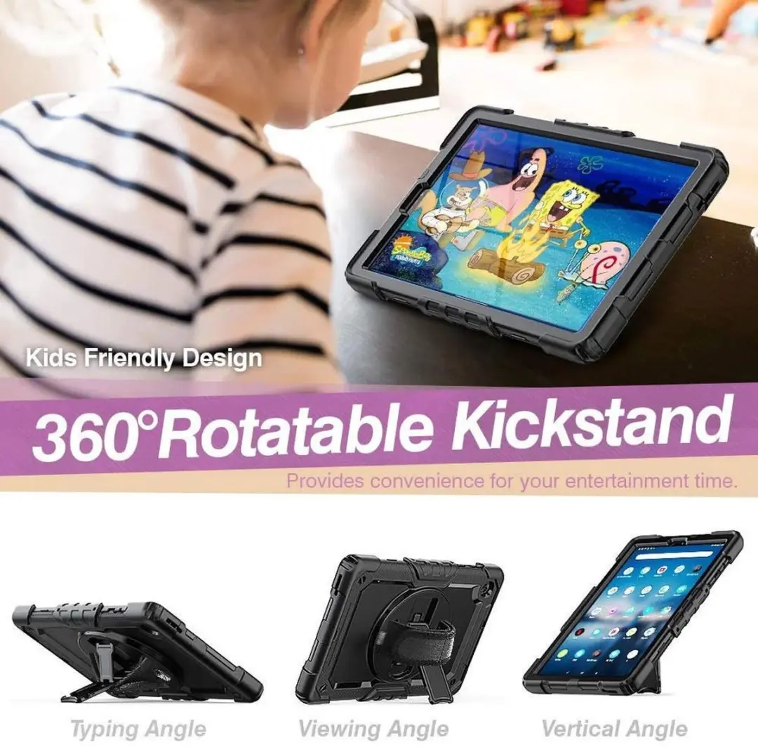 Lenovo Tab M10 Plus Hoes - Blauw - met Screenprotector