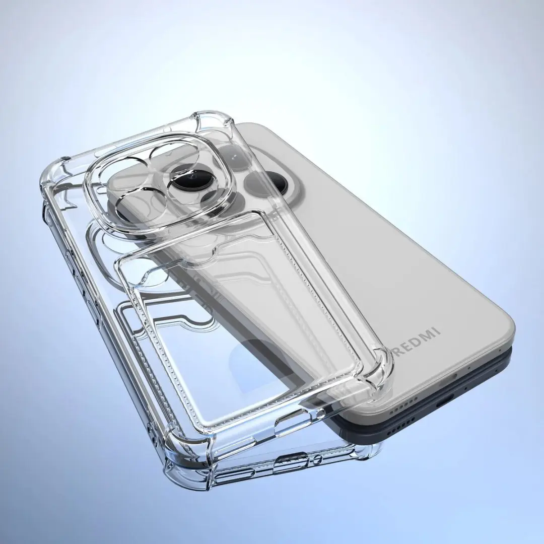 Selected Transparant Hoesje Xiaomi Redmi Note 15 Pro Plus - Pasjeshouder