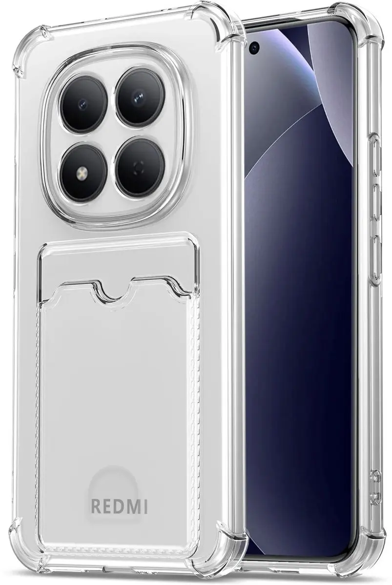 Selected Transparant Hoesje Xiaomi Redmi Note 15 Pro Plus - Pasjeshouder