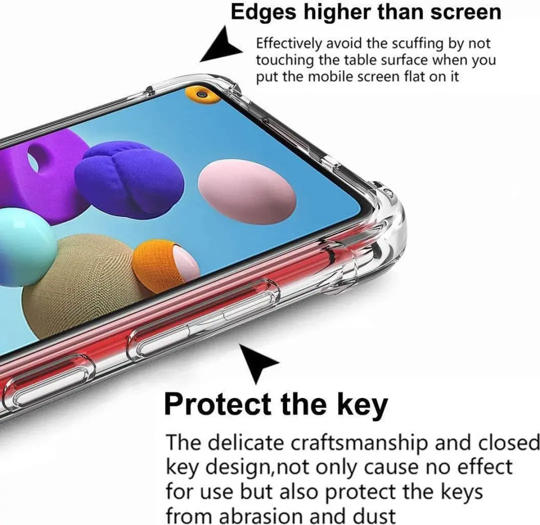 Selected Hoesje Schokbestendig Transparant Samsung Galaxy A21s